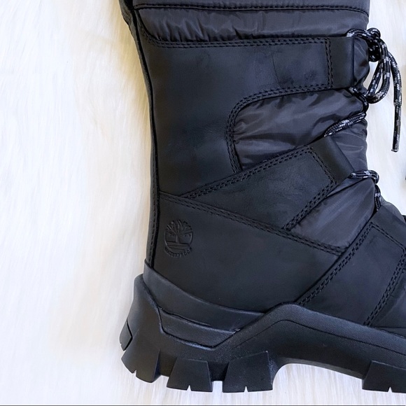 Timberland Women’s Jenness Falls Pull On Waterproof Insulated Black Boots - Picture 6 of 8